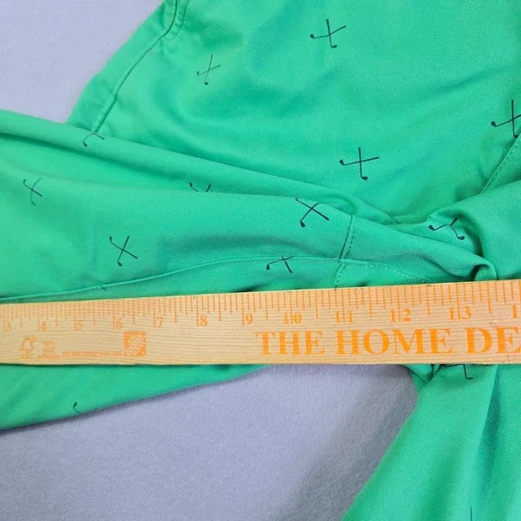 Under Armour Golf Shorts Boys Size 20 Green Embroidered Clubs HeatGear Loose - Picture 11 of 11